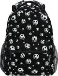 Wamika Football Ice Fire Boy Backpack Soccer Ball Sports School Backpack Kids Preschool Girl Book Bag