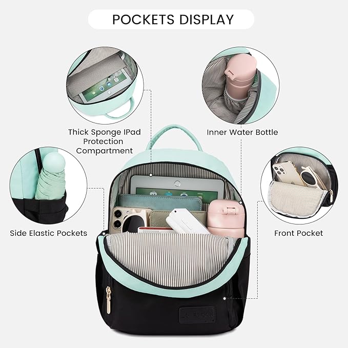 LOVEVOOK Mini Backpack for Women Light Weight Small Waterproof Backpack Purses Daily Backpack… | Light Weight
