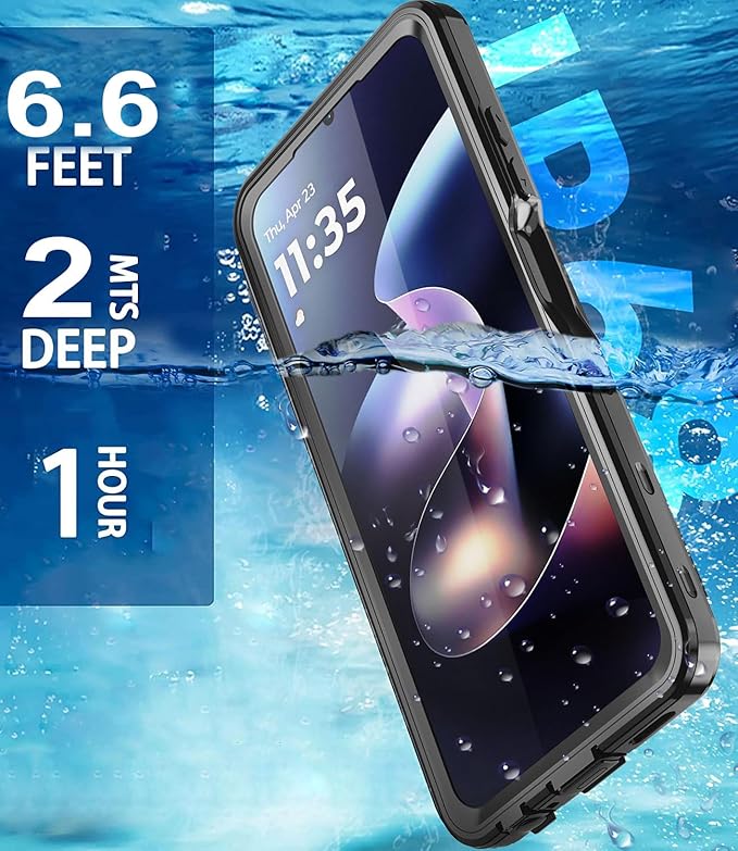 for Motorola Moto G 2026 / Moto G Play 2026 Phone Case, IP68 Waterproof with Built-in Screen Protector, Full Body Underwater Dustproof Shockproof Protective Cover for Moto G Play 2026 Black
