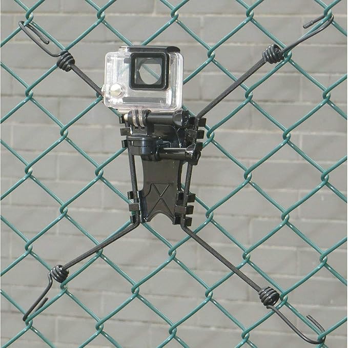 Pmsanzay Fence Mount Holder for Cameras and Smartphones - Black