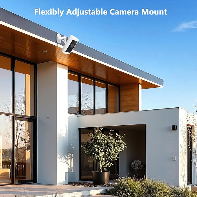 Adjustable Wall Mount for Spotlight Cam Plus/Pro (Battery) and Stick Up Cam/Pro (Battery), 360° Swivel Mounting Bracket for Indoor and Outdoor Use, White