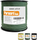 SDHUATUO Paracord Rope 200FT, 550lb Type III Nylon Parachute Cord 7-Strand Core with Reflective Strips, Utility String for Survival, Camping Gear, Hiking, DIY, Crafting, Outdoor, ArmyGreen
