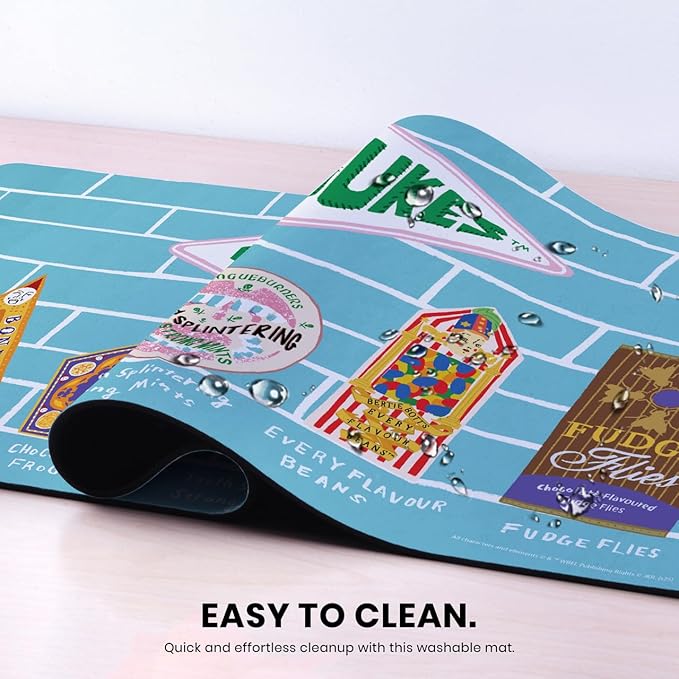 Head Case Designs Officially Licensed Harry Potter Honeydukes Graphics 37.4 x 15.75 x 0.16 inches (900 x 400 mm) - XL Gaming Office Desk PC Keyboard Mouse Mat Pad