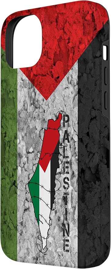 Kufiya PALESTINE Keffiyeh flag, Palestinian Map pattern Case for iPhone 14 Plus