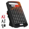 5 Miles Solar Powered Electric Fence Charger – 0.11J Output, 24/7 Day/Night Protection, Portable Fence Energizer for Dogs, Chickens, Garden & Livestock, Rechargeable Solar Panel, Rugged & Waterproof
