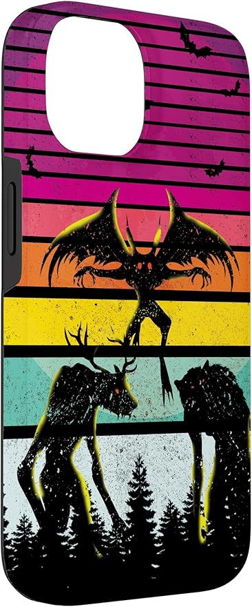 Cryptkin Cute Mothman Cryptid Map Case for iPhone 14