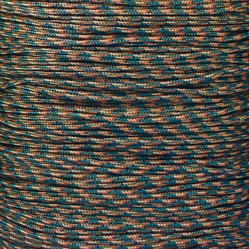 Paracord Planet 95lb Paracord – 1 Strand Type I Parachute Cord for Outdoors and DIY – Woodland Camo (25 ft)