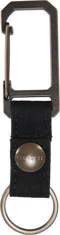 Carhartt Unisex Adult Durable Metal Key Keeper, Belt Loop Key Ring Holder with Self-Locking Metal Gate Clip for Car/Home Keys