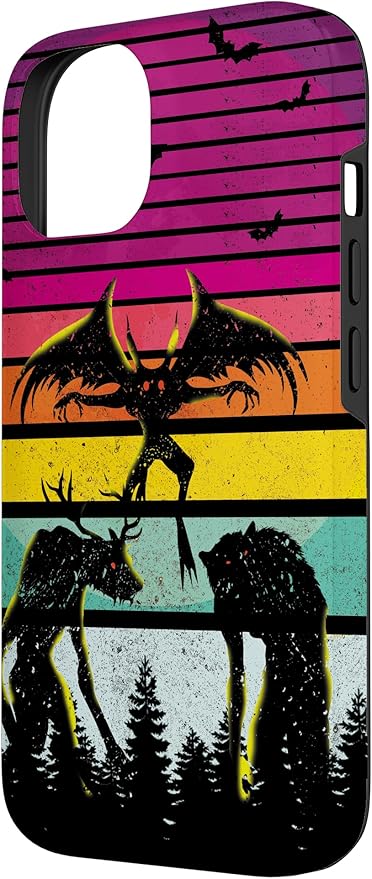 Cryptkin Cute Mothman Cryptid Map Case for iPhone 14