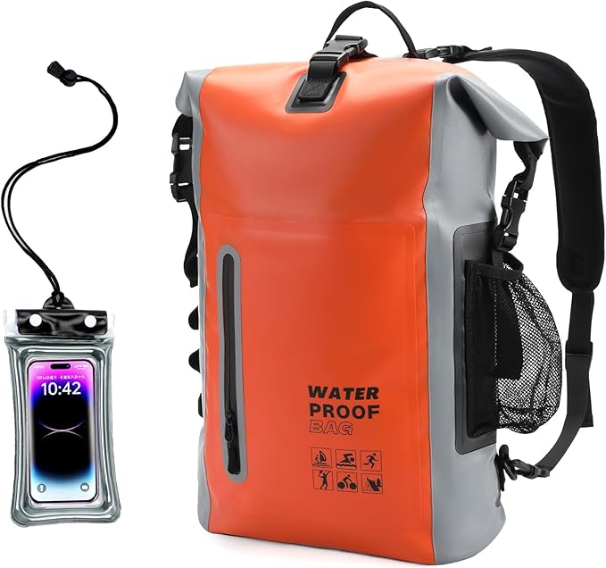 Waterproof Backpack, Waterproof Backpack That Can Float, Suitable for Kayaking And Beach Activities, Outdoor Moisture-Proof Bag