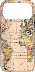 World Map,Old Map of The World Case for iPhone 17 Pro Max