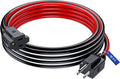 Maximm 15 Ft Black, White and Red Extension Cord, Heavy Duty 16 AWG, ETL Listed for Workshop & Outdoor Use