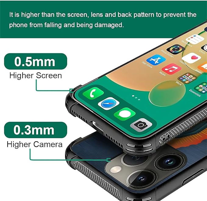for iPhone 13 Pro Case, Red Virgen Guadalupe Pattern Graphic Design Girl Boy Soft Silicone Hard Acrylic Shock Protection for iPhone 13 Pro