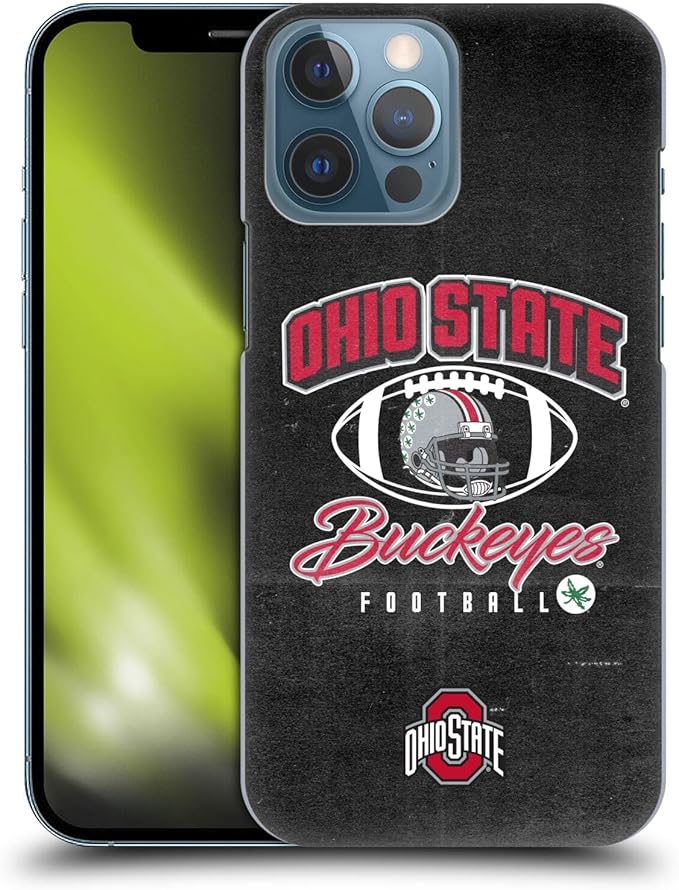 Head Case Designs Officially Licensed Ohio State University Vintage Football Graphics Hard Back Case Compatible with Apple iPhone 13 Pro Max