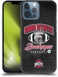Head Case Designs Officially Licensed Ohio State University Vintage Football Graphics Hard Back Case Compatible with Apple iPhone 13 Pro Max