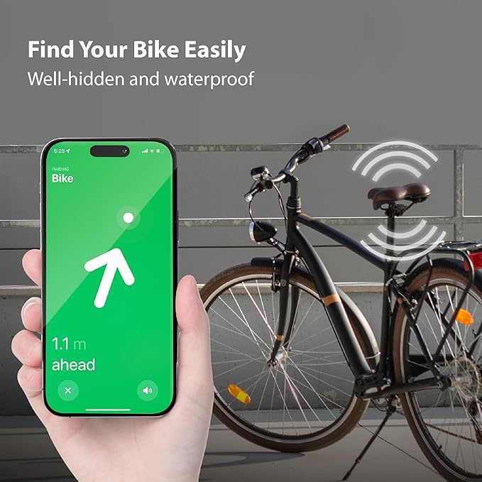 BONE Bike Air Tracker Tag Strap (2 Packs), Hidden Bicycle GPS Tracker Case for Apple Tag, Ultra-Lightweight Scratch-Free & Waterproof Silicone Holder, Anti-Theft Seatpost Mount for Mountain Bikes
