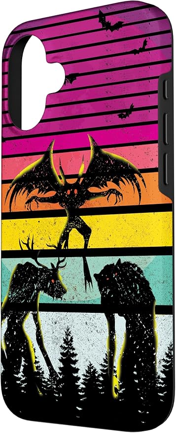 Cryptkin Cute Mothman Cryptid Map Case for iPhone 16