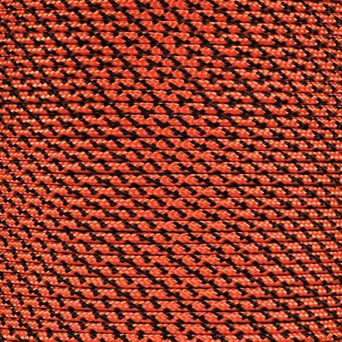 Paracord Planet 325 Paracord – 3 mm Type II Nylon Parachute Cord with 3 Inner Strands (Neon Orange Camo, 50 ft)