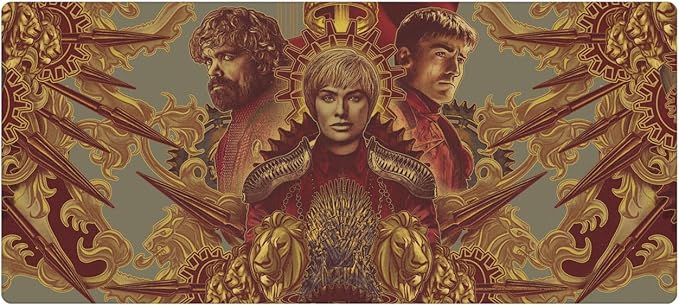 Head Case Designs Officially Licensed HBO Game of Thrones Tyrion, Cersei, Jaime Graphic Art 37.4 x 15.75 x 0.16 inches (900 x 400 mm) - XL Gaming Office Desk PC Keyboard Mouse Mat Pad