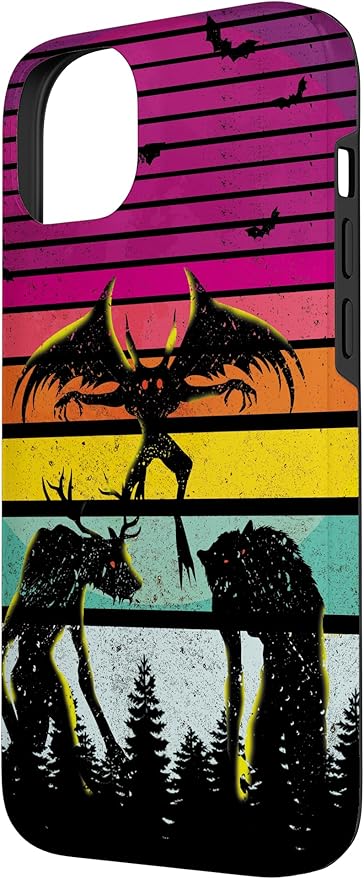 Cryptkin Cute Mothman Cryptid Map Case for iPhone 14 Plus