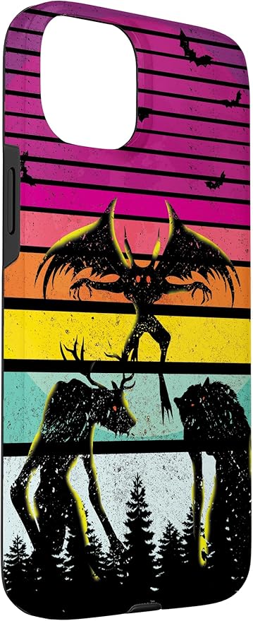 Cryptkin Cute Mothman Cryptid Map Case for iPhone 15 Plus