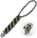 M-Tac Skull Knife Lanyard with Bead – Paracord Lanyard for Knives & EDC – Tactical Knife Fob Pull Cord – Durable Paracord