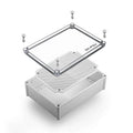 QILIPSU Outdoor Junction Box IP67 Waterproof Project Box ABS Plastic Weatherproof Electrical Enclosure Clear Cover (11"x7.5"x5.1" CC)