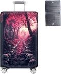 Luggage Cover Protector for 19-20 Inch Suitcases, TSA Approved Elastic Travel Suitcase Covers, Anti-Scratch Washable Luggage Sleeve for Carry On & Checked Bags, Skulls Leading