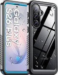 Temdan Designed for Samsung Galaxy S26 Plus Case Waterproof, Built-in Lens & Screen Protector Military Shockproof Dropproof IP68 Underwater Full Body Phone Case for Galaxy S26 Plus 5G 6.7"-LightBlue
