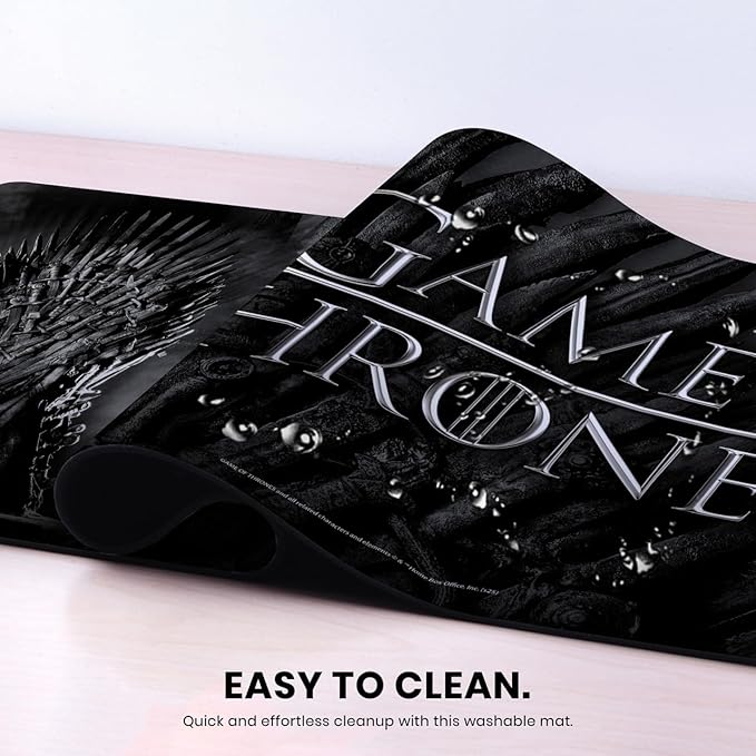 Head Case Designs Officially Licensed HBO Game of Thrones Iron Throne Graphic Art 37.4 x 15.75 x 0.16 inches (900 x 400 mm) - XL Gaming Office Desk PC Keyboard Mouse Mat Pad