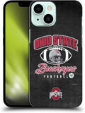 Head Case Designs Officially Licensed Ohio State University Vintage Football Graphics Hard Back Case Compatible with Apple iPhone 13 Mini