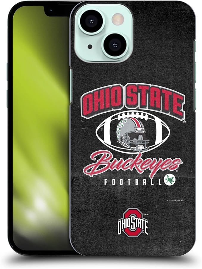 Head Case Designs Officially Licensed Ohio State University Vintage Football Graphics Hard Back Case Compatible with Apple iPhone 13 Mini