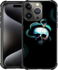 for iPhone 16 Pro Case, Skeleton Winding Snake Pattern Graphic Design Girl Boy Soft Silicone Hard Acrylic Shock Protection for iPhone 16 Pro