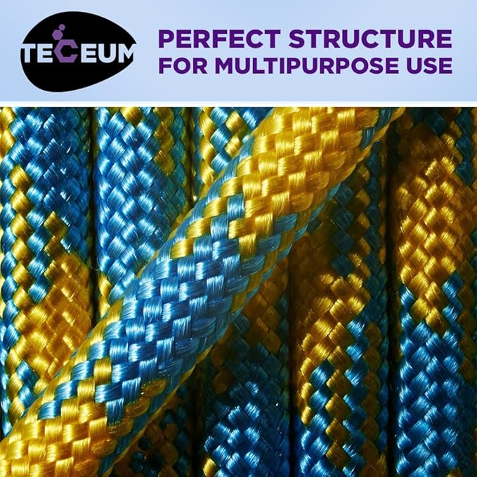 TECEUM Reflective Paracord Rope 1000 – 1000ft/200ft/100ft/50ft – 40+ Colors – Glow in The Dark – para Cord – Utility Rope for Survival, Hunting & Camping Gear – Nylon String, Camping Rope, Tent Cord
