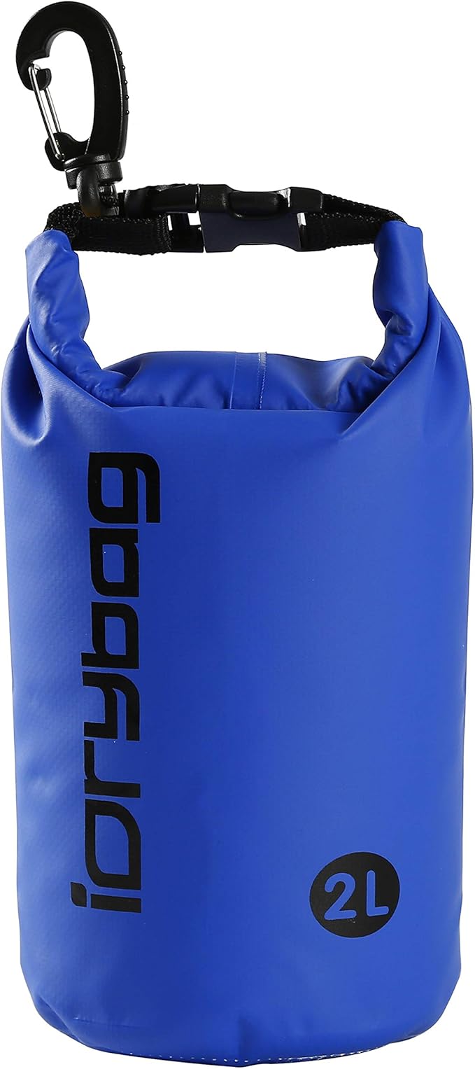 IDRYBAG Dry Bag for Kayaking Waterproof 2L/5L/10L/15L/20L, Small Dry Sack Waterproof Bag for Boating