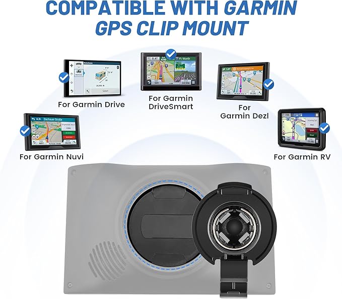 EWAY for Garmin Nuvi Drive Drivesmart Windscreen Windshield Suction Cup Mount Holder Bracket Cradle Mount or Garmin GPS 40 42 52 55 60 61 67 68 2457 2497 2539 2557 2558 2577 2597 LT LMT