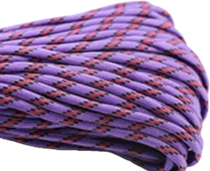 Paracord 550 Rope 100 Feet 5/32 Inch 7 Strand Type III Nylon Rope Parachute Cord for Survival Gear, Hiking, Camping, and Outdoor Use