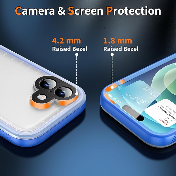 Cozycase TOP Waterproof Case for iPhone 17 - Military Heavy Duty 360 Shockproof Full Body with Screen Camera Protector Double IP68 Water Dust Drop Proof Hard Rugged Tough Bumper Front Back Slim Cover