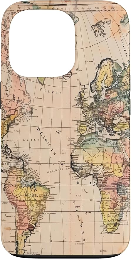 World Map ,Old Map of the World Case for iPhone 13 Pro