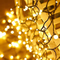 Albelt Solar Christmas String Lights Outdoor/Indoor, 8 Lighting Modes Warm White Christmas Tree Lights, Waterproof Decorative Lights for Wedding Party Patio Garden