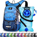 Mothybot Insulated Hydration Backpack Pack with 3L BPA Free Leak Proof Water Bladder, Large Storage Lightweight Hiking Daypack with Waist Pouches & Cooler Layer, for Running, Biking, Camping, Festival