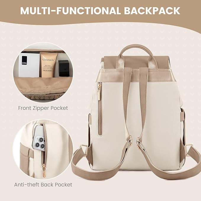 LOVEVOOK Backpack Purse for Women,Small Backpack for Women for Travel Work,Cute Backpack Daypack With Anti-theft Pocket,Fashion Ladies Backpack for Daily College Shopping