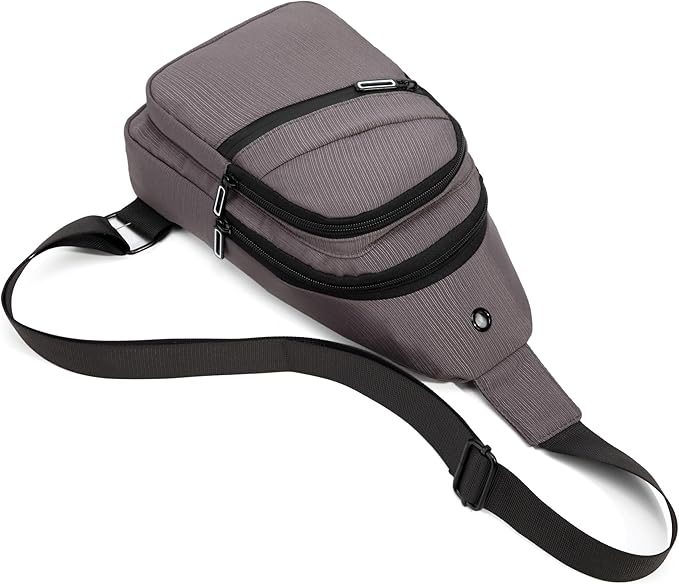 AOSTIHOT Crossbody Small Sling Backpack Sling Bag for Women, Chest Bag Daypack Crossbody for Travel Sport Running Hiking Grey