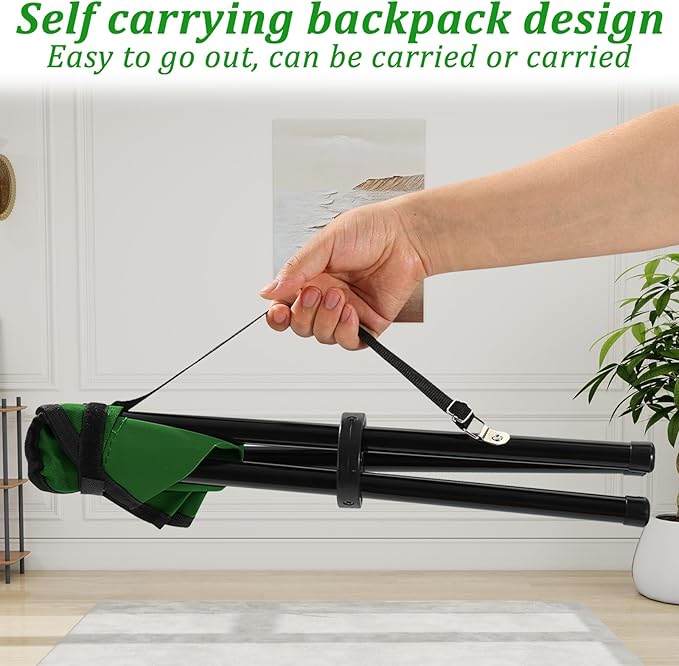 Folding Camping Stool,Portable Travel Outdoor Tripod Seat,Green Folding Camping Chairs for Camping Party Mountaineering Picnic Beach Garden Lawn