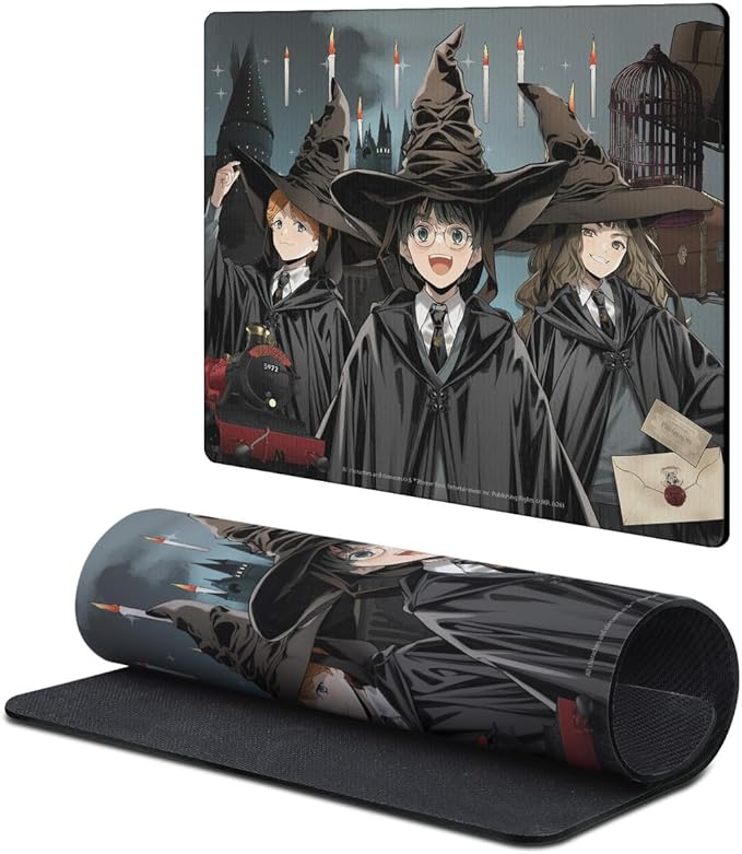 Head Case Designs Officially Licensed Harry Potter Ron, Harry, Hermione Graphics 9.84 x 11.81 x 0.12 inches (250 x 300 mm) - S Gaming Office Desk PC Keyboard Mouse Mat Pad