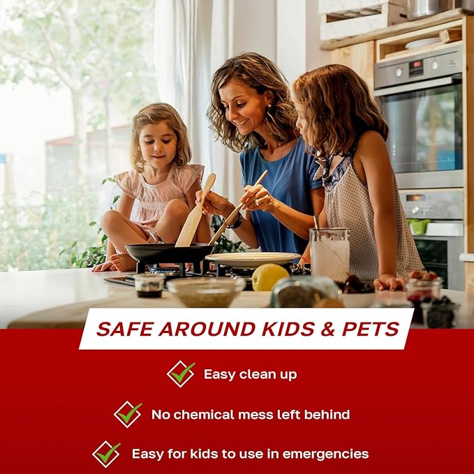 Signature Series Fire Blanket, Flame Suppression Fiberglass Blanket for Home & Kitchen Safety | Ultimate Fire Protection Blankets That Never Expire