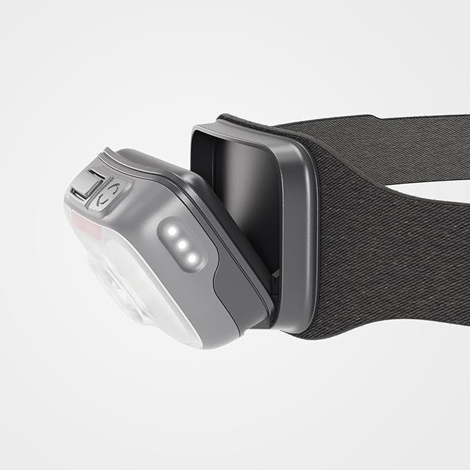 BioLite Range 400 Waterproof, Fast-Charging Rechargeable Headlamp, Midnight Grey, 400 Lumens, USB-C Charging, 90m Beam, 200 Hour runtime