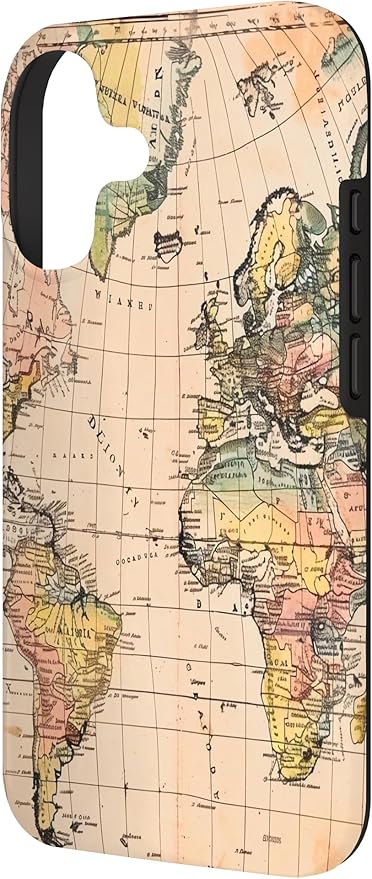 World Map,Old Map of The World Case for iPhone 17