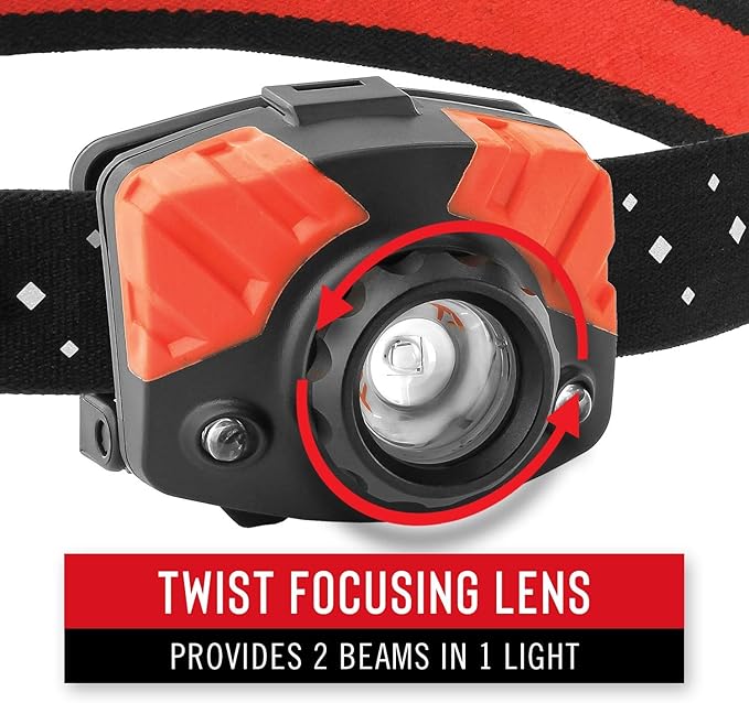 Coast - 20617 FL75R Rechargeable 530 Lumen Dual Color Focusing LED Headlamp, Blue Blue