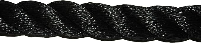 T.W Evans Cordage Co. 1064-50 1-1/2-Inch x 50-Feet Black Poly Training Rope